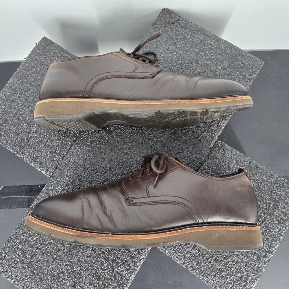 Cole Haan Men's 9W Williams Derby Brown Leather Oxford Dress Shoes C30692 Wide